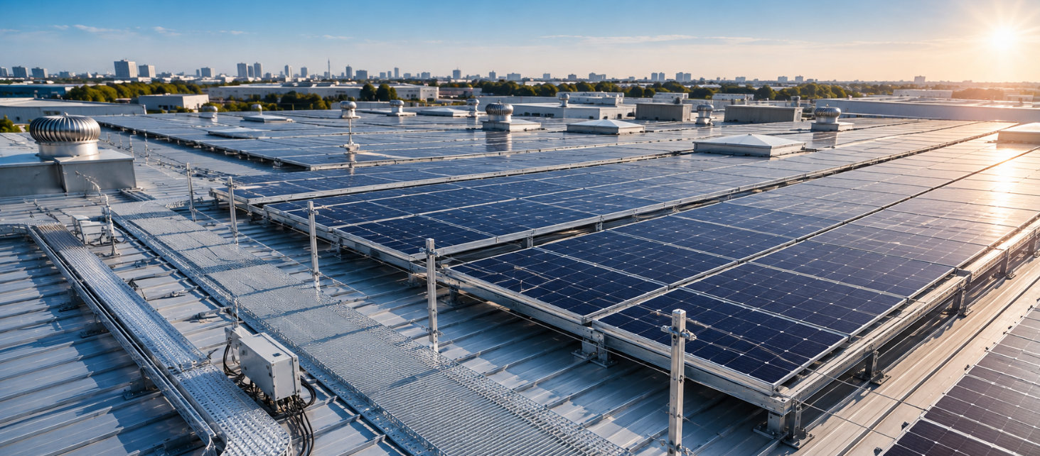 The Future of Commercial & Industrial Rooftop Solar in India: Why Quality Mounting Systems Matter More Than Ever
